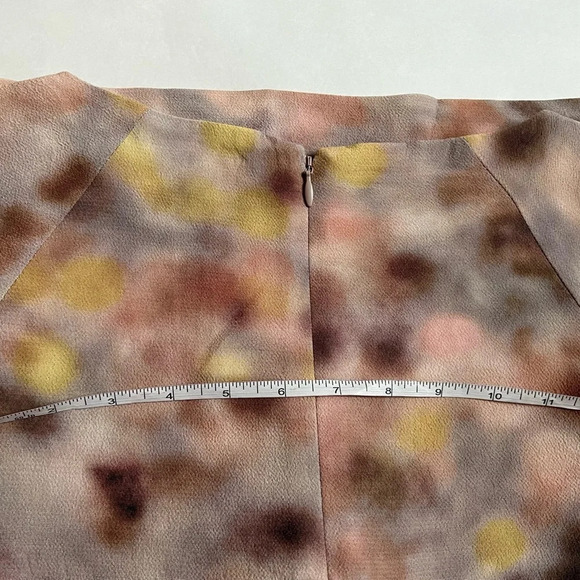 Cos Multicolor Ruffle shoulders top blouse size US 8 - Picture 7 of 10